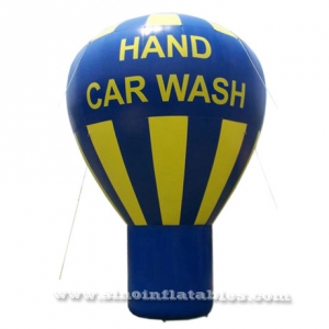 globo de promoción inflable de publicidad de lavado de coches a mano