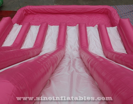 giant adult inflatable obstacle course with big pool