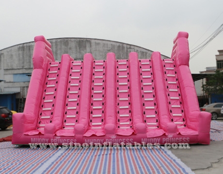giant adult inflatable obstacle course with big pool