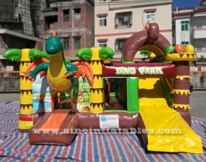 castillo hinchable inflable con tobogán para niños Dino Park