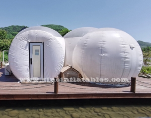hotel inflable de la cabaña de la burbuja del resort superior claro