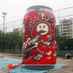 5 mts de altura al aire libre inflable gigante de la lata de cerveza