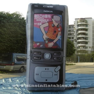 clásico de Nokia refiere grande inflable teléfono mobil