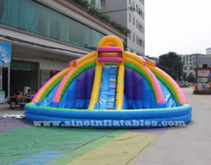 tobogán de piscina inflable banzai para niños grandes