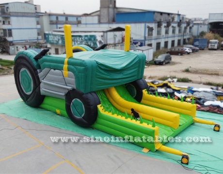 commercial grade giant inflatable tractor slide