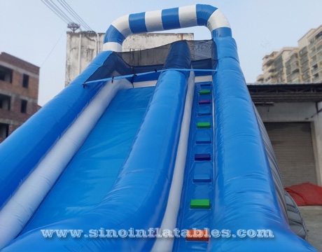 kids party inflatable water slide with pool