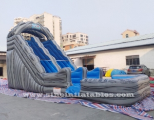 tobogán acuático inflable comercial para fiestas infantiles piscina grande