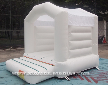 small all white castle toddler bounce house