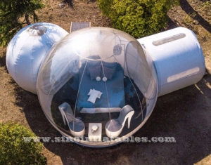 hotel inflable de la burbuja de la cabaña superior clara