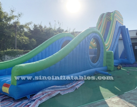 9 meters high adults giant inflatable dropkick water slide