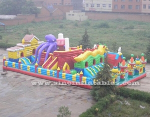 Parque de atracciones inflable del pulpo gigante de los niños