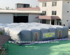 arena inflable gigante de la etiqueta del laser